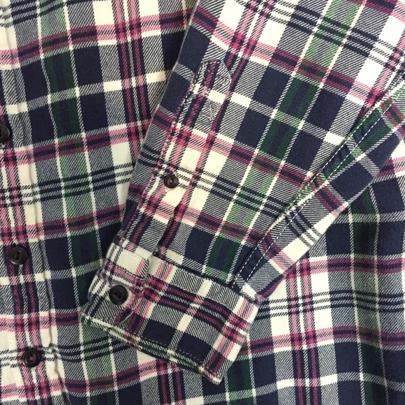 American Eagle Plaid Shirt Mens XL Athletic Fit Cotton Lightweight Soft Flannel - Picture 4 of 9